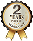 2 years in-house warranty