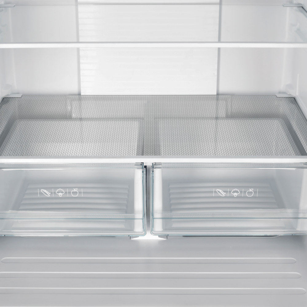 FORNO 35-inch French Door Refrigerator with Bottom Freezer 17.5 Cu.Ft. Capacity - Stainless Steel No Frost Fridge with Ice Maker, Child Safety Lock and Decorative Grill Trim kit - Image 9