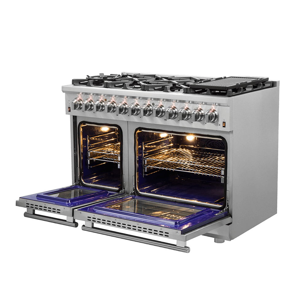 FORNO Massimo 48″ Freestanding Dual Fuel Range - Image 3