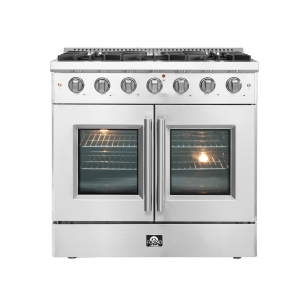 FORNO Galiano 36" Freestanding French Door Gas Range