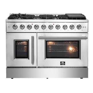 FORNO Galiano 48" Freestanding French Door Gas Range
