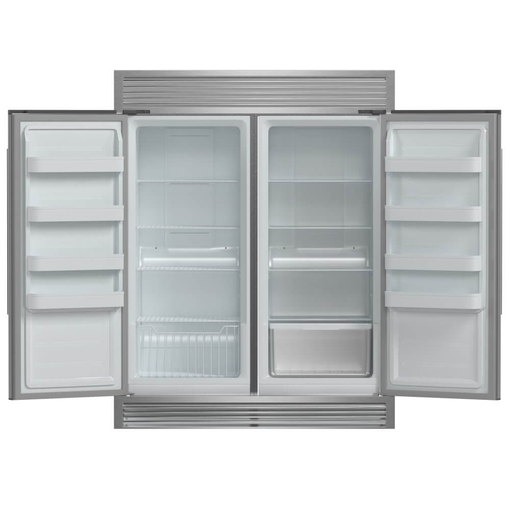 FORNO Rizzuto 2-Piece 56-Inch Convertible Refrigerator, 27.6 cu.ft. with Decorative Grill - 60-Inch Wide - Image 4