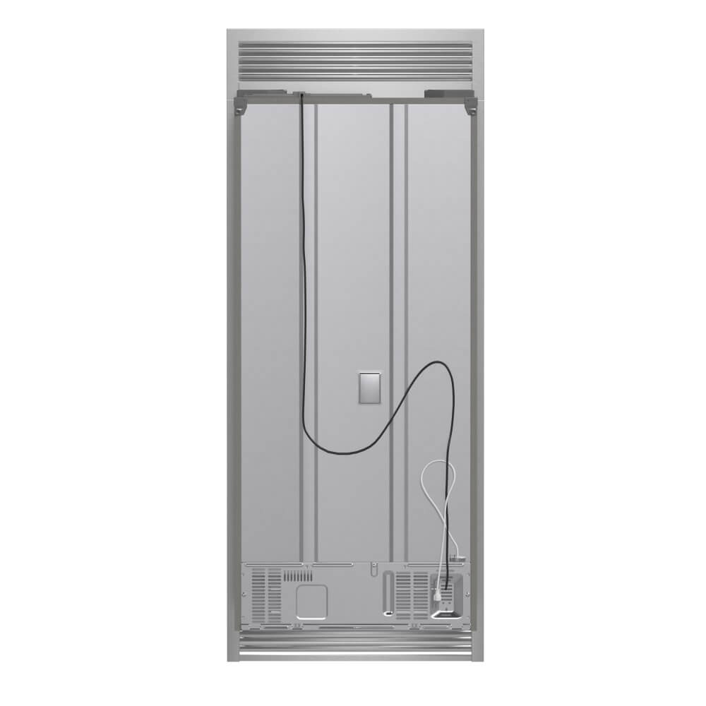 FORNO 35-inch French Door Refrigerator with Bottom Freezer 17.5 Cu.Ft. Capacity - Stainless Steel No Frost Fridge with Ice Maker, Child Safety Lock and Decorative Grill Trim kit - Image 16