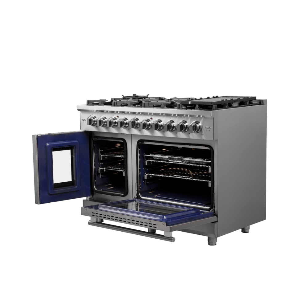 FORNO Massimo 48" Freestanding French Door Gas Convection Range - Image 9