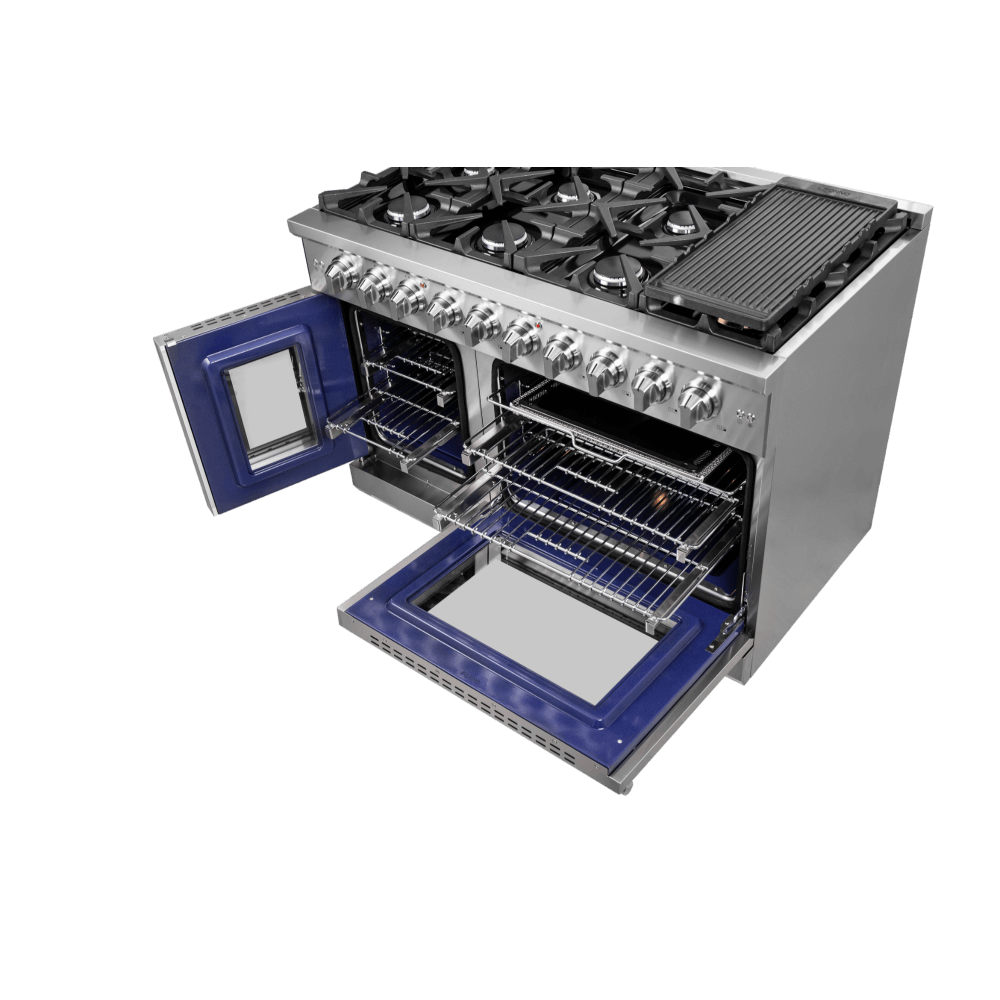 FORNO Massimo 48" Freestanding French Door Gas Convection Range - Image 7