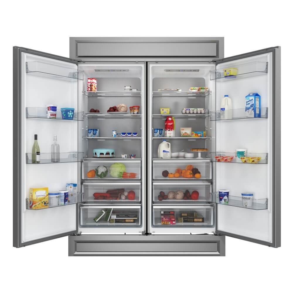 FORNO Maderno 60" 2-Piece Convertible Refrigerator/Freezer Built-In with Decorative Grill Trim, 27.2 cu.ft. - Image 3