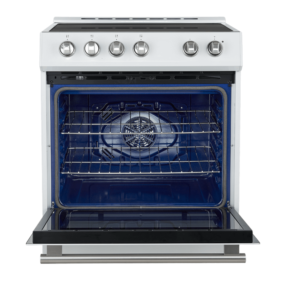 FORNO -Leonardo Espresso 30-Inch Slide-In White Induction Range - Image 11