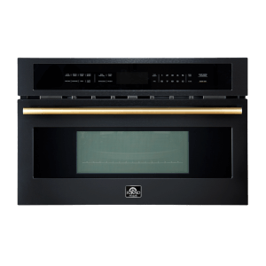 FORNO Oliena Espresso Black 30 Inch 1750 Watt Compact Oven & 1000 Watt Microwave, 1.6 cu. ft.