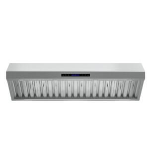 FORNO Palazzo 60" Wall Mounted Range Hood Stainless Steel Heavy-Duty Baffle Filters & Remote Control