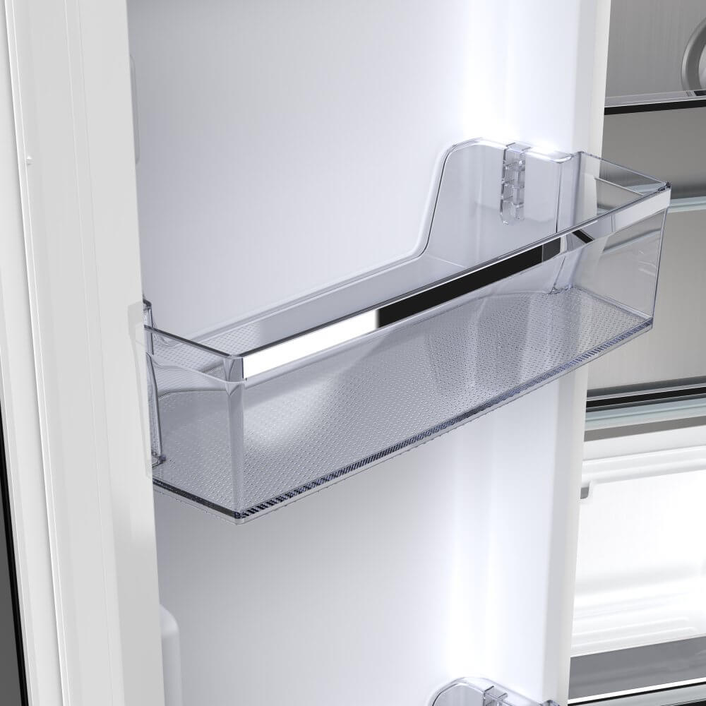 FORNO Luigi 18 cu.ft. French Door Refrigerator Black, Antique Brass Handles - Image 9