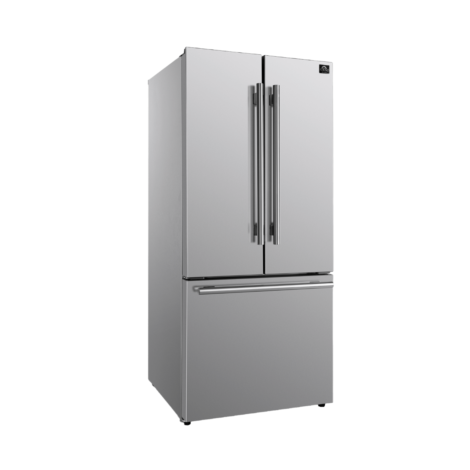 FORNO No Frost Refrigerator French Door 17.5 Cu. Ft. Stainless Steel ...