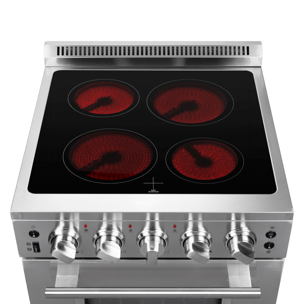 FFSEL6069 24 Forno Loiano Freestanding Gas Range ON Cooktop Stainless Steel