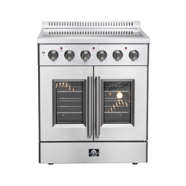 FFSEL6917 30 Galiano French Door Electric Range Front Close