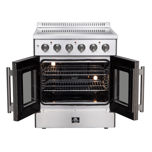 FFSEL6917 30 Galiano French Door Electric Range Front Open