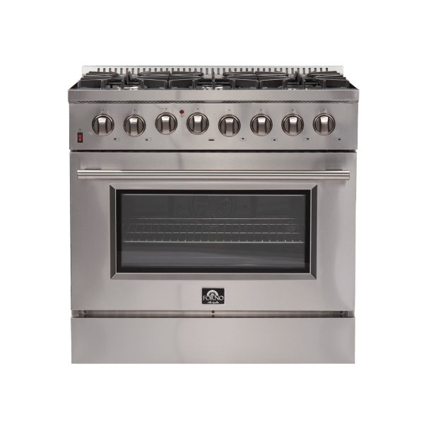 FFSGS6156 36 Forno Galiano Freestanding Dual Fuel Range Front
