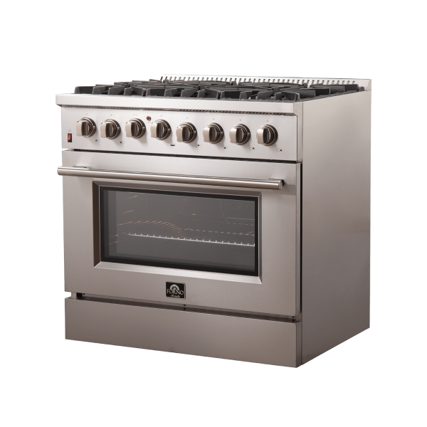FFSGS6156 36 Forno Galiano Freestanding Dual Fuel Range Side