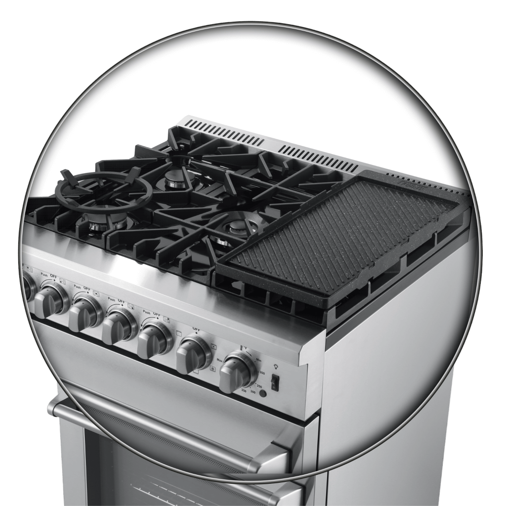 FFSGS6196 30 Forno Lazio 30 Freestanding Dual Fuel Range View Cooktop