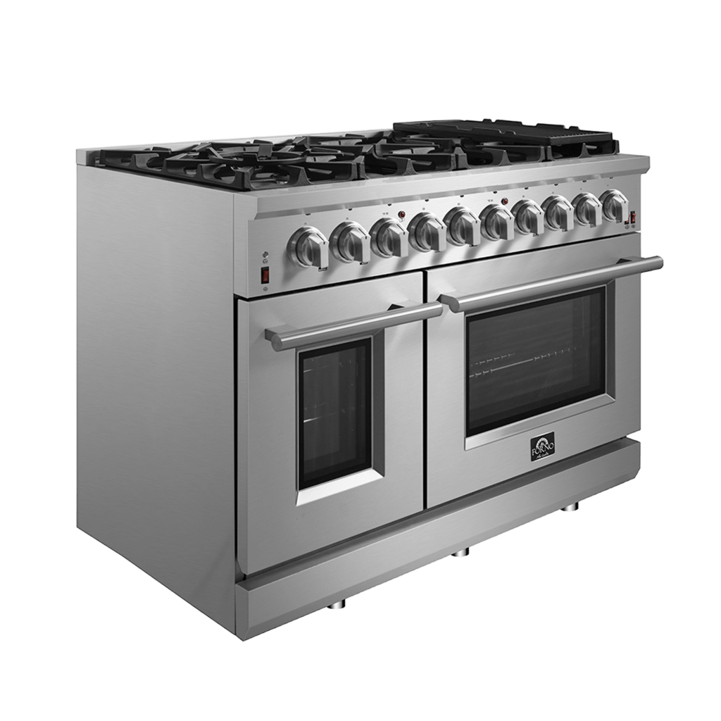 FFSGS6239 48 Forno Massimo Freestanding Gas Range Left Side Close