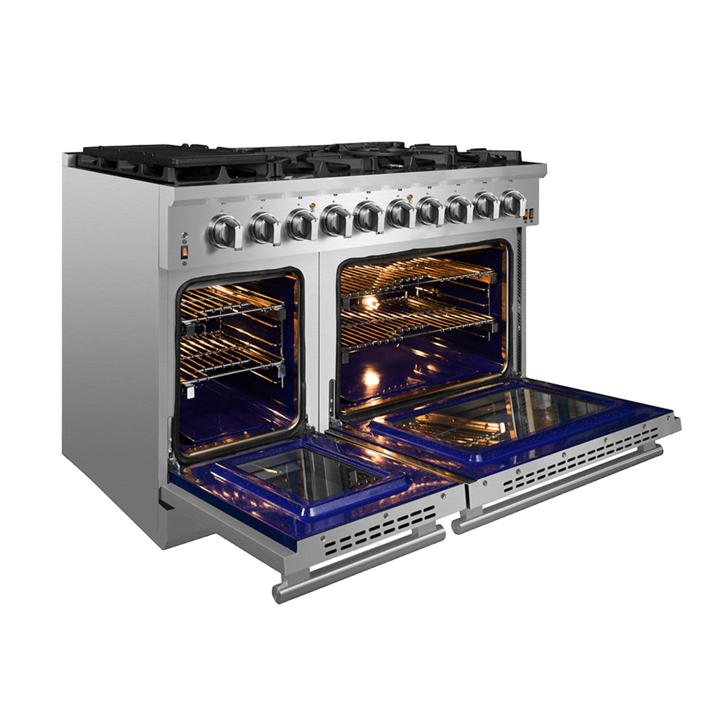 FFSGS6239 48 Forno Massimo Freestanding Gas Range Left Side Open