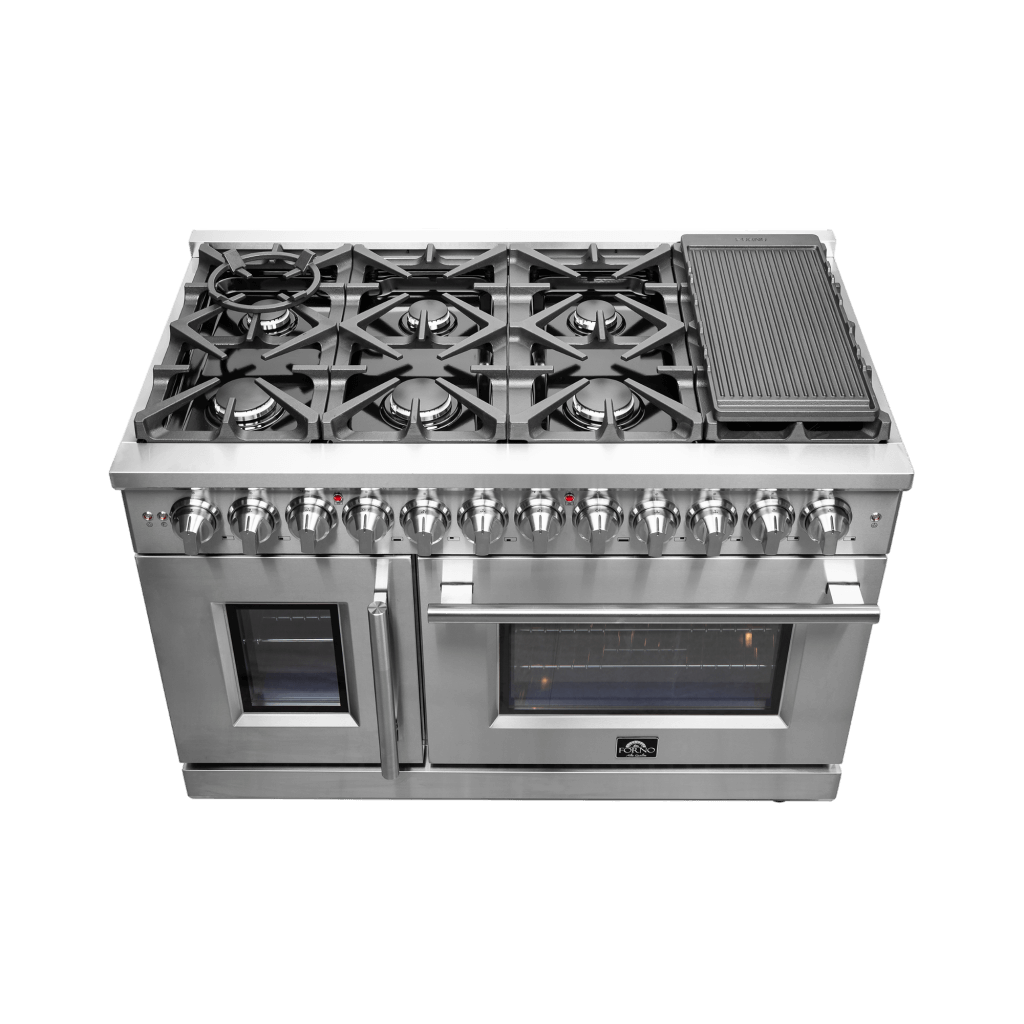 FFSGS6325 48 Forno Massimo French Door Dual Fuel Range Top