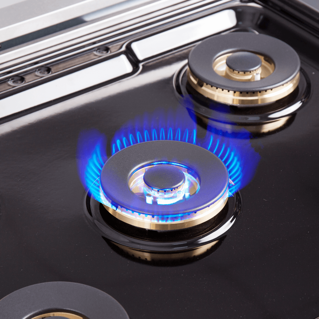 FFSGS6460 FORNO Capriasca 30 Freestanding French Door Gas Range Burner