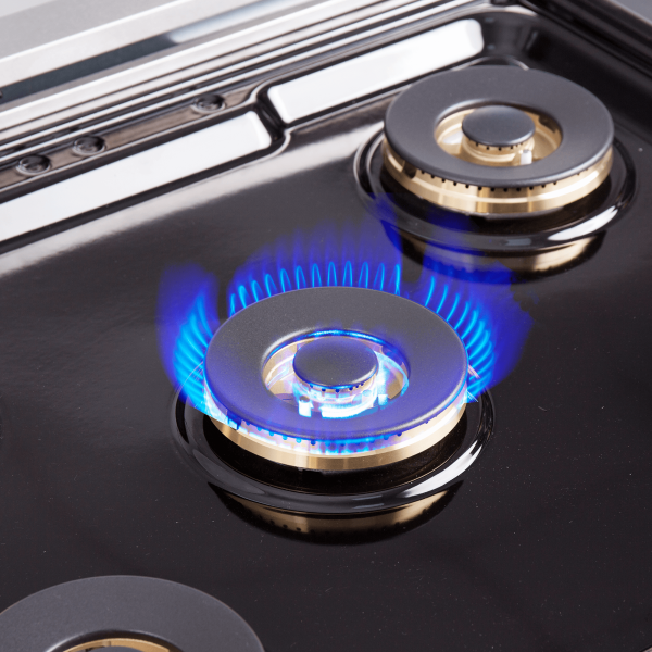 FFSGS6460 FORNO Capriasca 30 Freestanding French Door Gas Range Burner