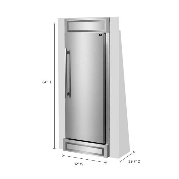 FFFFD1722 32RS Forno Maderno Convertible Refrigerator Freezer Dimensions