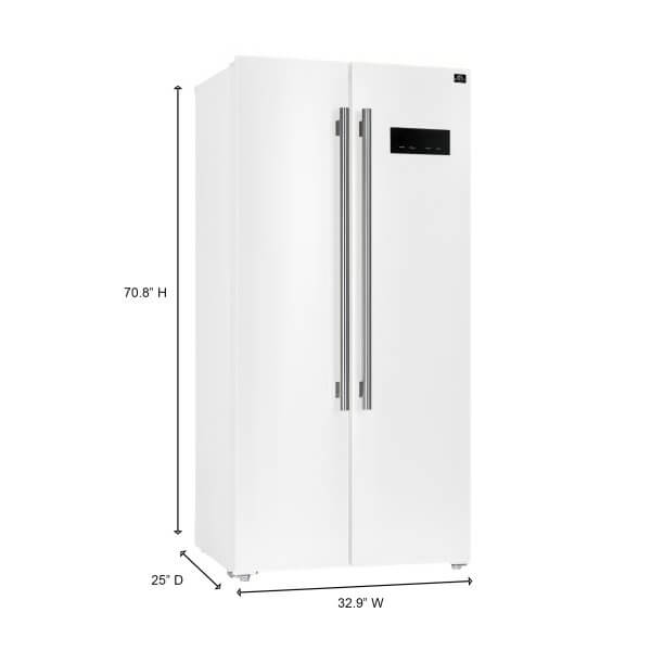 FFRBI1805 33WHT Forno Salerno White Refrigerator Dimensions