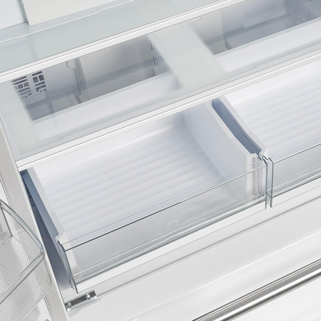FFRBI1820 36WHT Moena French Door Refrigerator Crisper Drawers