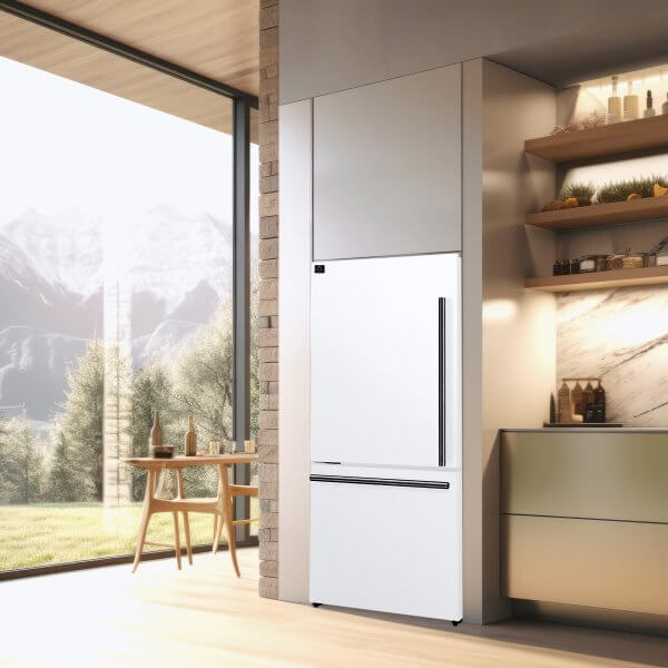 FFFFD1786 31WHT Forno Milano White Fridge Lifestyle