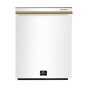 FDWBI8067 24WHT Pozzo Dishwasher Front Antique Brass
