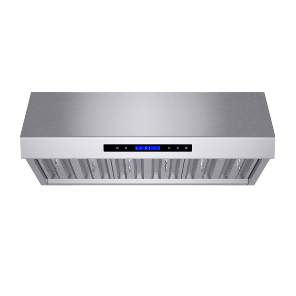FORNO  Palazzo 36" Wall Mounted Range Hood Stainless Steel Heavy-Duty Baffle Filters & Remote Control