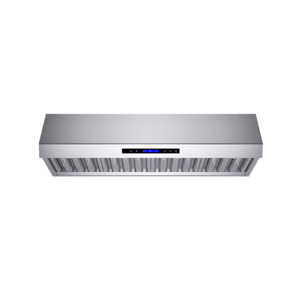 FORNO  Palazzo 48" Wall Mounted Range Hood Stainless Steel Heavy-Duty Baffle Filters & Remote Control