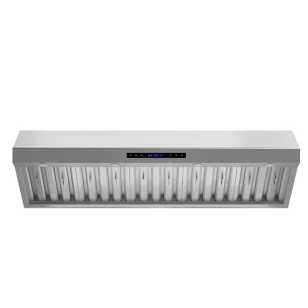 FORNO Palazzo 60" Wall Mounted Range Hood Stainless Steel Heavy-Duty Baffle Filters & Remote Control